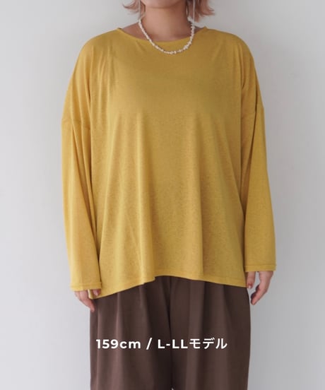 Sheer Loose Cutsew｜マスタード