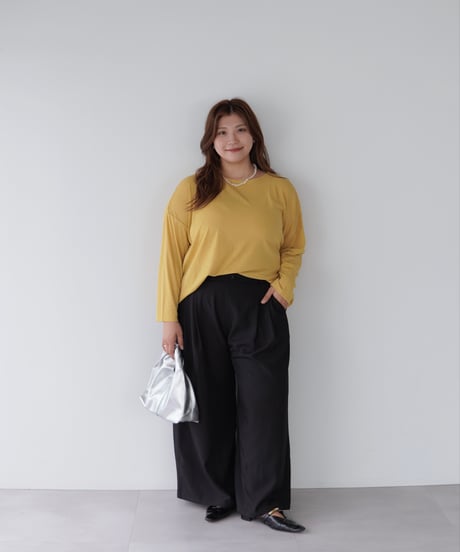 Sheer Loose Cutsew｜マスタード