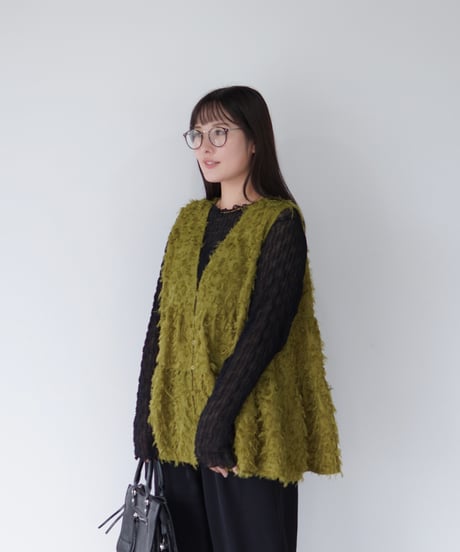 Jacquard Vest ｜オリーブ