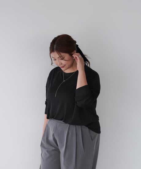 Sheer Loose Cutsew｜ブラック