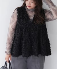 Jacquard Vest ｜ブラック