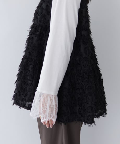 Jacquard Vest ｜ブラック