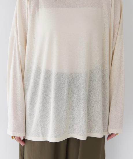 Sheer Loose Cutsew｜アイボリー
