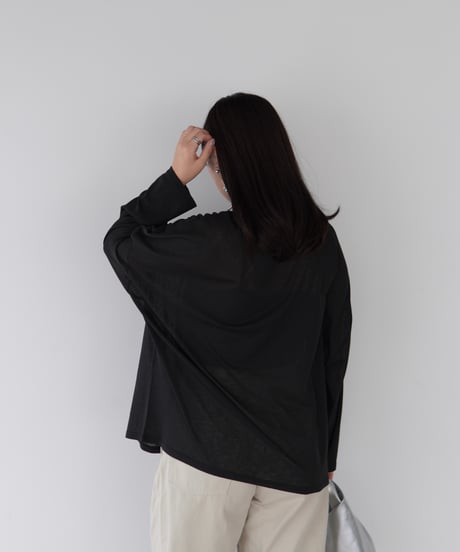 Sheer Loose Cutsew｜ブラック