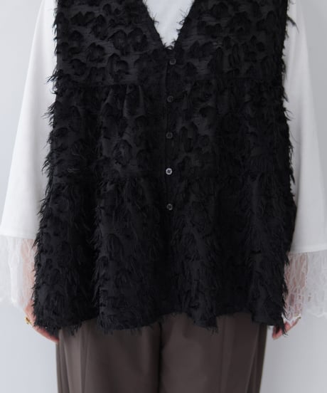 Jacquard Vest ｜ブラック