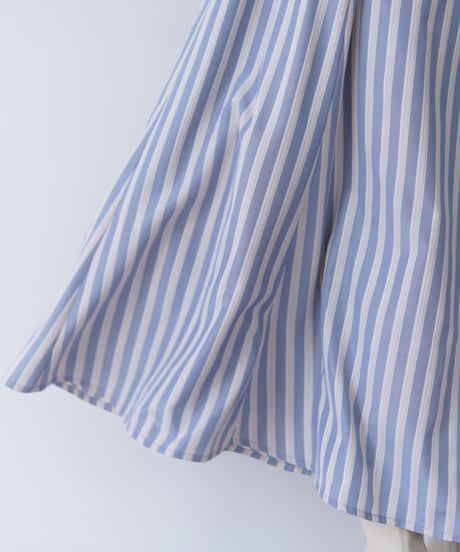 stripe skirt｜ブルー