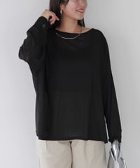 Sheer Loose Cutsew｜ブラック