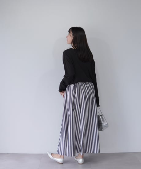 Sheer Cuff Pullover｜ブラック