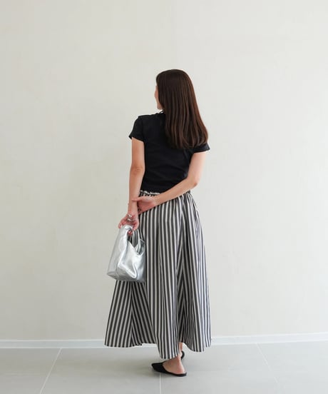 stripe skirt｜ブラック