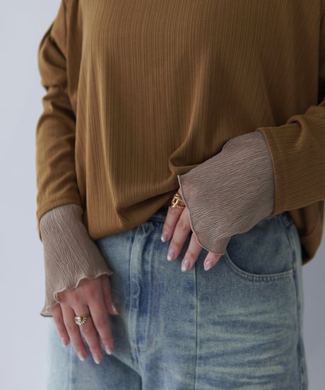 Sheer Cuff Pullover｜3色セット