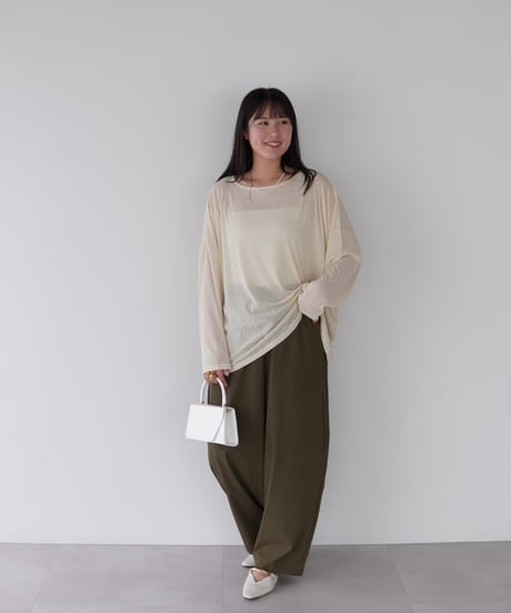 Sheer Loose Cutsew｜アイボリー