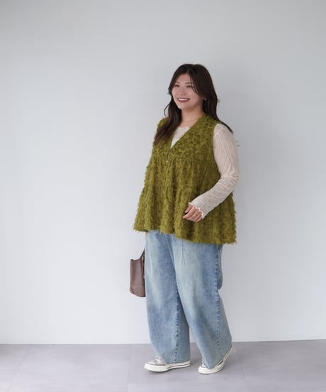 Jacquard Vest ｜オリーブ