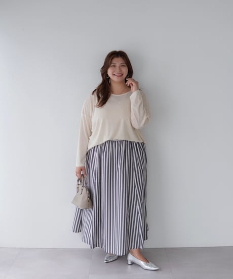 Sheer Loose Cutsew｜アイボリー