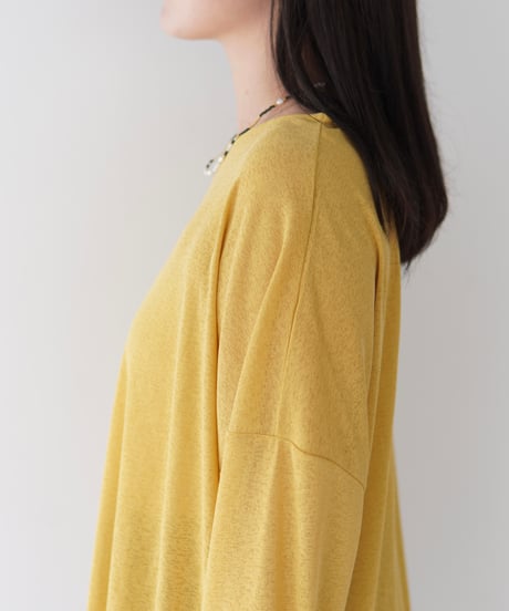 Sheer Loose Cutsew｜マスタード
