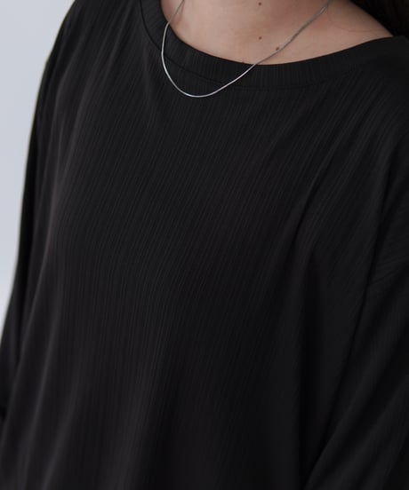 Sheer Cuff Pullover｜ブラック