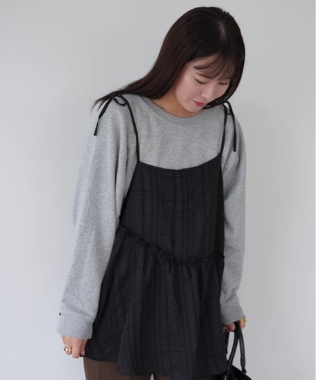 Ribbon Cami Tunic｜ブラック