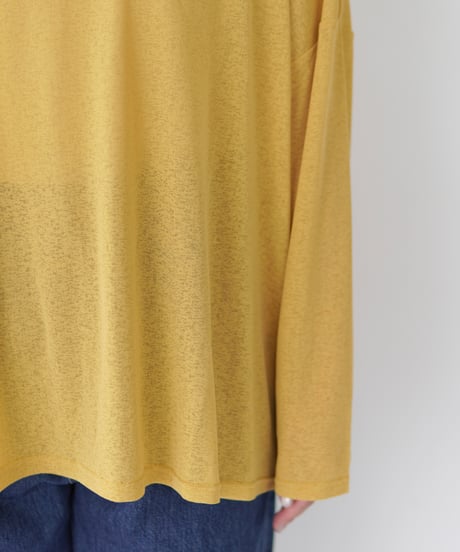 Sheer Loose Cutsew｜マスタード
