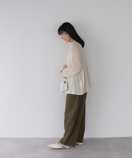 Sheer Loose Cutsew｜アイボリー