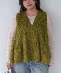 Jacquard Vest ｜オリーブ