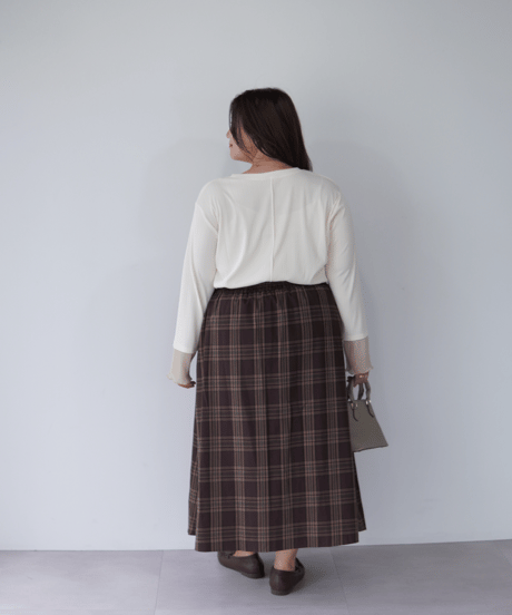 Sheer Cuff Pullover｜オフホワイト
