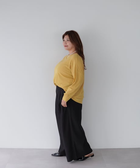 Sheer Loose Cutsew｜マスタード