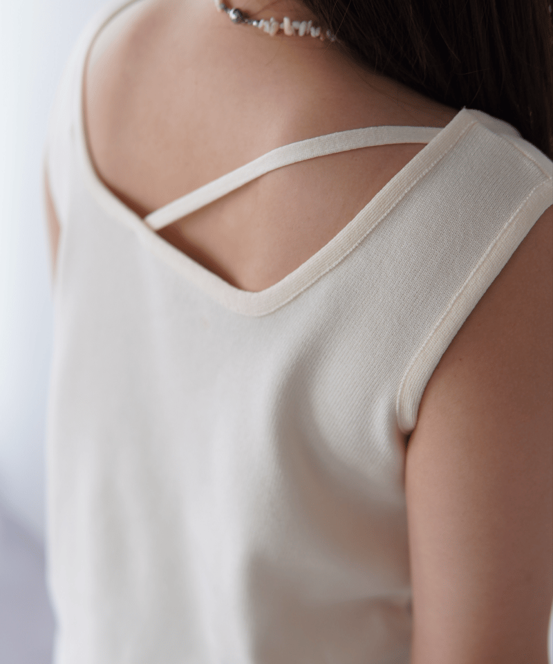 2way Tank Top｜アイボリー | MI AND MOU