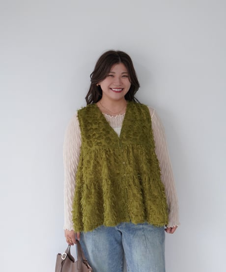 Jacquard Vest ｜オリーブ