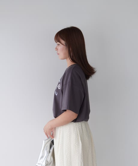 Flower Logo T-shirt｜ブラック