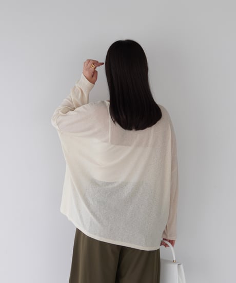 Sheer Loose Cutsew｜アイボリー