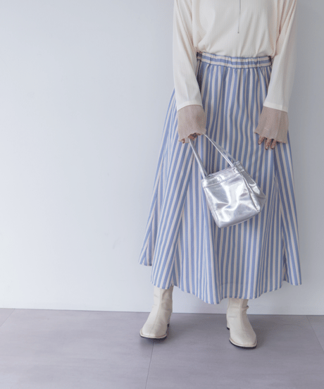 stripe skirt｜ブルー