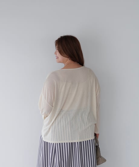 Sheer Loose Cutsew｜アイボリー