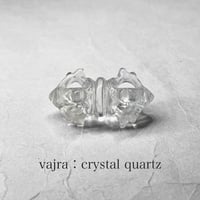 vajra：crystal quartz / バジュラ B：水晶 ( 穴有り )