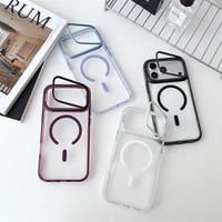 「309」magsafe ケース かわいい iphone18pro/17pro/16pro ケース クリア  スタンド 付き