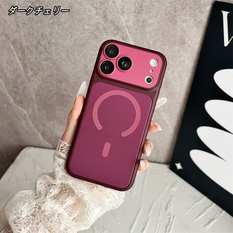 「567」iphone18pro/18promax ケース Magsafe対応 iphone17/17proケース 布生地 バイカラー