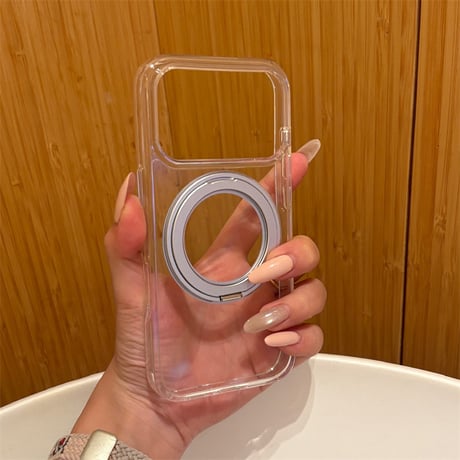 「461」iphone18pro/17pro/16pro ケース 指紋つかない マット magsafe対応ケース 360度回転スタンド