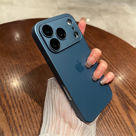 「003」iphone18pro/17pro/17 ケース マット ガラス iphoneケース カメラ保護