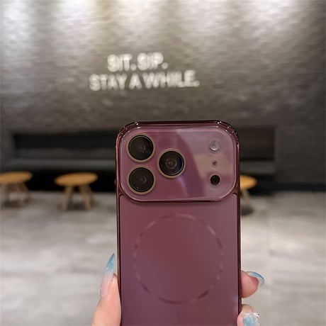 「537」iphone18pro/17/16 ケース カメラ まで 保護 iphone ケース ｍagsafe対応 メッキ風
