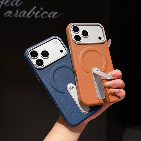 「568」MagSafe充電対応 iphone18pro/17pro ケース レザー iphone18promax/17/16 ケース スタンド付き