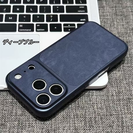 「566」iphone18pro/18promax ケース 布生地 iphone17/airケース デニム調