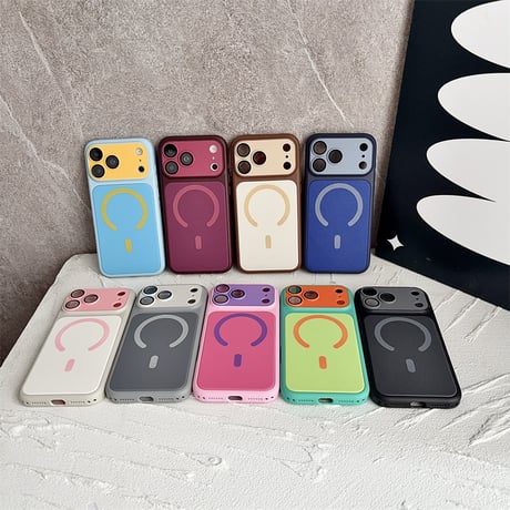 「567」iphone18pro/18promax ケース Magsafe対応 iphone17/17proケース 布生地 バイカラー