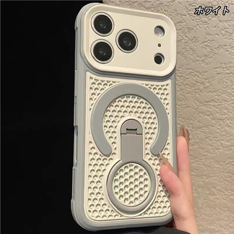 「516」iphoneケース 放熱 360度回転スタンド magsafe 対応 ケース おすすめ