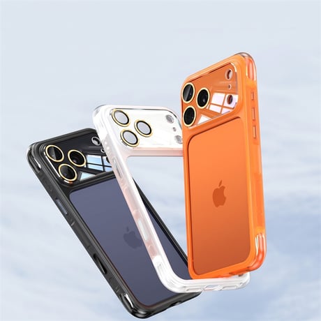 「547」背面パネルなし iphone17/17pro ケース 放熱 iphone16/15/14 ソフトケース 耐衝撃 最強 エアバッグ付き