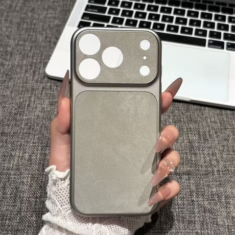 「566」iphone18pro/18promax ケース 布生地 iphone17/airケース デニム調