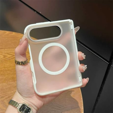 「572」iphone duo ケース 半透明 iphone duo ケース ヒンジ保護 magsafe対応