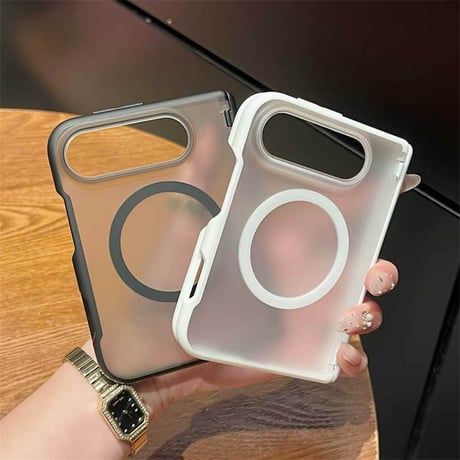 「572」iphone duo ケース 半透明 iphone duo ケース ヒンジ保護 magsafe対応