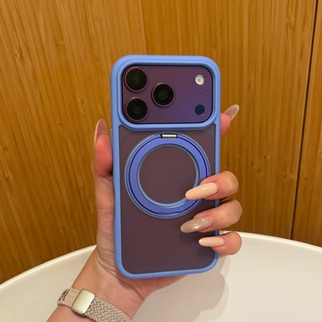 「461」iphone18pro/17pro/16pro ケース 指紋つかない マット magsafe対応ケース 360度回転スタンド