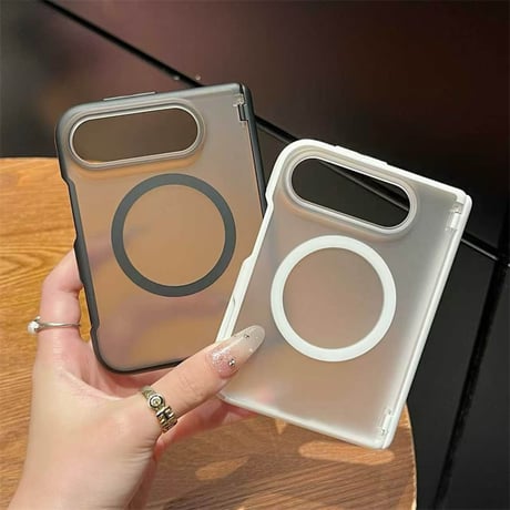 「572」iphone duo ケース 半透明 iphone duo ケース ヒンジ保護 magsafe対応