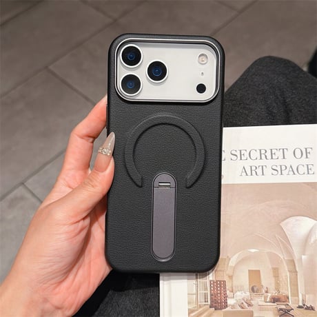 「568」MagSafe充電対応 iphone18pro/17pro ケース レザー iphone18promax/17/16 ケース スタンド付き