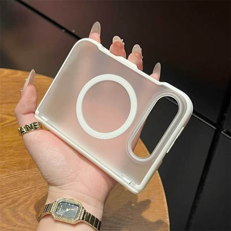 「572」iphone duo ケース 半透明 iphone duo ケース ヒンジ保護 magsafe対応