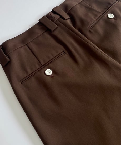 ｜早期割¥2,000OFF 11/30まで｜ WIDE PANTS BROWN【TRP39-RR201VZBR】